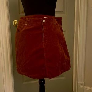 Copper Key corduroy skirt